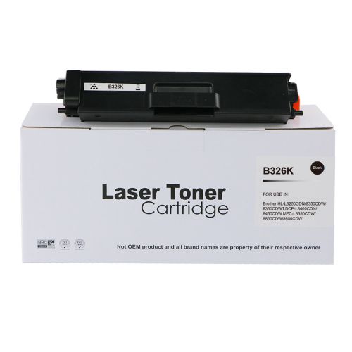 Eco Branded Brother TN326BK Black Hi Cap Toner