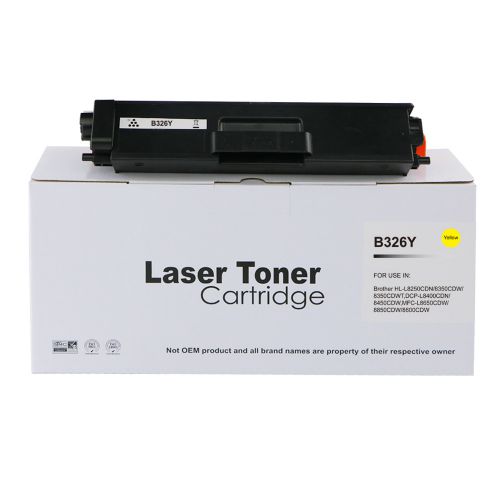 Eco Branded Brother TN326Y Yellow Hi Cap Toner