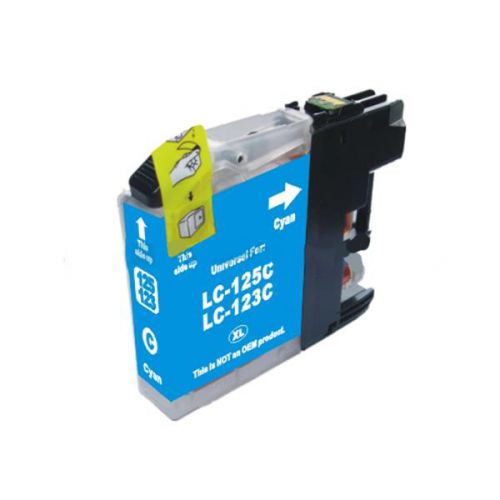 Eco Branded Brother LC123C Cyan Std Cap Ink Cartridge [LC123C]