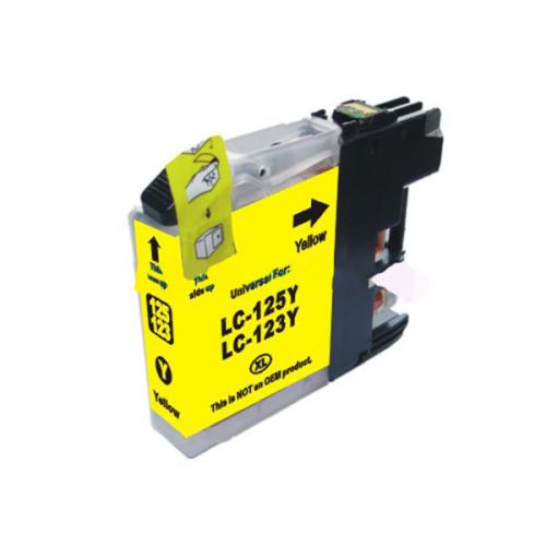 Eco Branded Brother LC123Y Yellow Std Cap Ink Cartridge [LC123Y ]