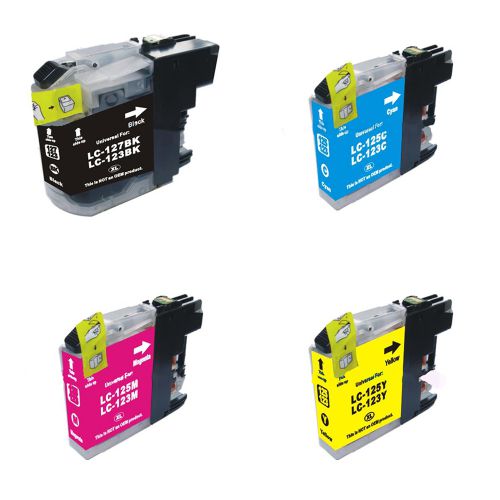 Eco Branded Brother LC123 Multipack 4 Ink Cartridges  [LC123BK/C/M/Y]