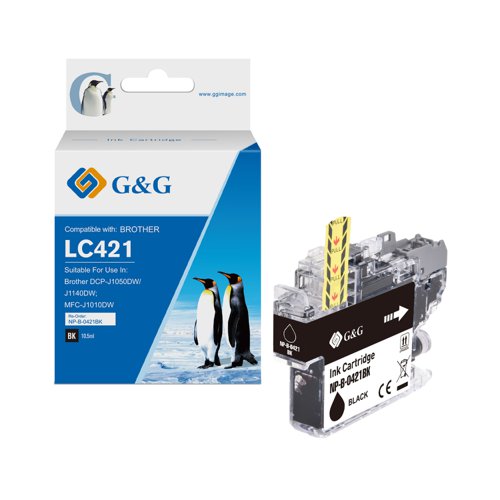 Eco Branded Brother LC421BK Black Ink Cartridge