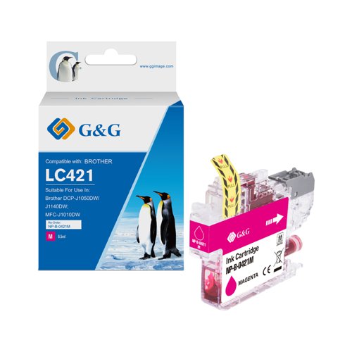 Eco Branded Brother LC421M Magenta Ink Cartridge