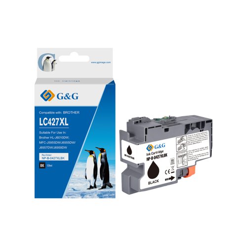 Eco Branded Brother LC427XLBK High Capacity Black Ink Cartridge