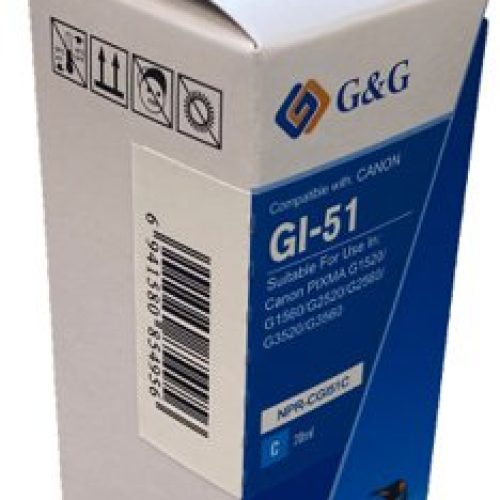 Eco Branded Canon GI-51C Cyan Ink Bottle