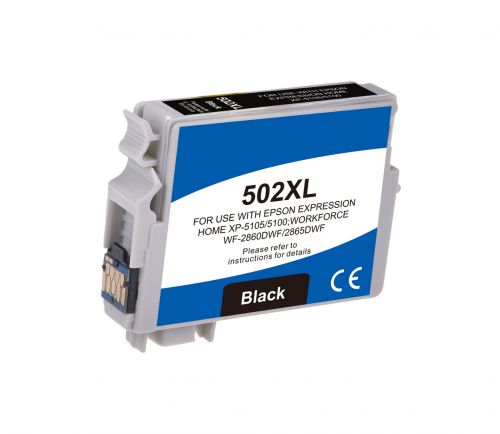 Eco Branded Epson 502XLBK Black Hi Cap C13T02W14010 Inkjet