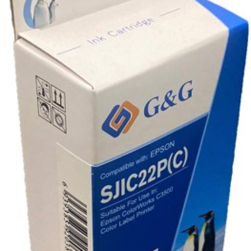 Eco Branded Epson G+G SJIC22C C33S020581 Cyan Inkjet