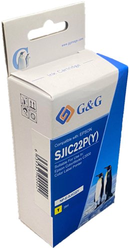 Eco Branded Epson G+G SJIC22Y C33S020583 Yellow Inkjet